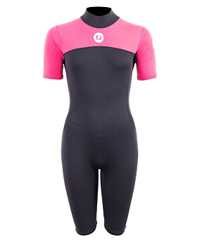 Two Bare Feet Thunderclap 2.5mm Womens Shorty Wetsuit (Pink)