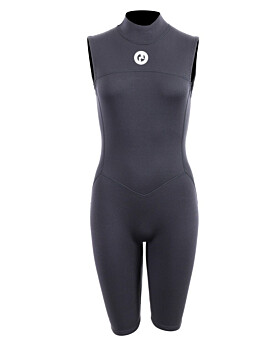 Two Bare Feet Thunderclap 2.5mm Womens Sleeveless Shorty Wetsuit (Black)
