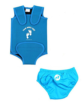 Essentials Baby Swim Kit - Wrap + Swim Nappy (Aqua)