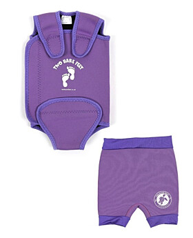 Essentials Baby Swim Kit - Wrap + Nappy Shorts (Lilac)