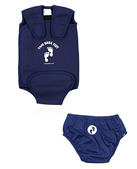 Essentials Baby Swim Kit - Wrap + Swim Nappy (Blue)