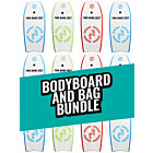 Two Bare Feet Future Single Bodyboard and Bag Bundle (Choice of 37" & 42")
