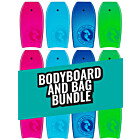 Two Bare Feet Lagoon Single Bodyboard and Bag Bundle (Choice of 33", 37", 41", 42", 44)  