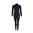 Two Bare Feet Womens Silicone Print Series 2.5mm Wetsuit Jacket & Pants Set (Black)
