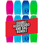 Two Bare Feet Lagoon Double Bodyboard and Bag Bundle (Choice of 33", 37", 41", 42", 44")  