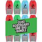 Two Bare Feet Space Quad Bodyboard and Bag Bundle (Choice of 33", 37", 41", 42", 44")  