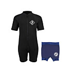 Essentials Baby Swim Kit - Aquatica Wetsuit + Nappy Shorts (Black / Navy)