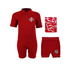 Deluxe Baby Swim Kit - Aquatica Wetsuit + Nappy Shorts + Towel (Red)