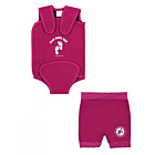 Essentials Baby Swim Kit - Wrap + Nappy Shorts (Raspberry)