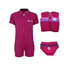 Essentials Baby Swim Kit - Classic Wetsuit + Swim Nappy + Swim Vest (Raspberry)