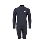 Two Bare Feet Junior Aspect Fleece Lined Zipless Thermal 2.5mm Superstretch Wetsuit Top & Shorts Set (Black)