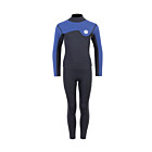 Two Bare Feet Junior Aspect Fleece Lined Zipless Thermal 2.5mm Superstretch Wetsuit Top & Pants Set (Black/Blue)