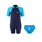 Essentials Baby Swim Kit - Lycra Arm Wetsuit + Swim Nappy (Aqua)