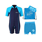 Premier Baby Swim Kit - Lycra Arm Wetsuit + Nappy Shorts + Towel + Bag (Aqua)