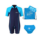 Premier Baby Swim Kit - Lycra Arm Wetsuit + Swim Nappy + Towel + Bag (Aqua)