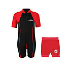 Essentials Baby Swim Kit - Lycra Arm Wetsuit + Nappy Shorts (Red)