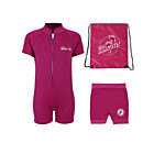 Deluxe Baby Swim Kit - Classic Wetsuit + Nappy Shorts + Bag (Raspberry)