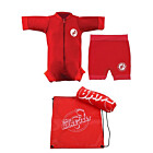 Premier Baby Swim Kit - Newborn Wetsuit + Nappy Shorts + Towel + Bag (Red)