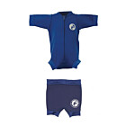 Essentials Baby Swim Kit - Newborn Wetsuit + Nappy Shorts (Blue)