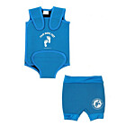 Essentials Baby Swim Kit - Wrap + Nappy Shorts (Aqua)