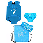 Premier Baby Swim Kit - Wrap + Swim Nappy + Towel + Bag (Aqua)