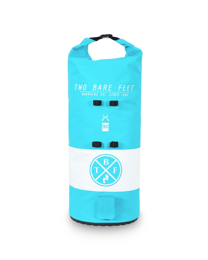 Two Bare Feet 90 Litre Waterproof Dry Bag SUP Carry Bag (Aqua)