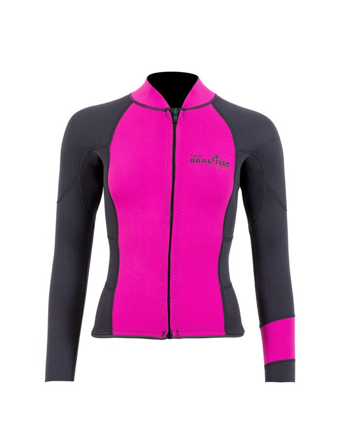 Womens Harmony 3mm Long Sleeve Wetsuit Jacket (Raspberry Black)