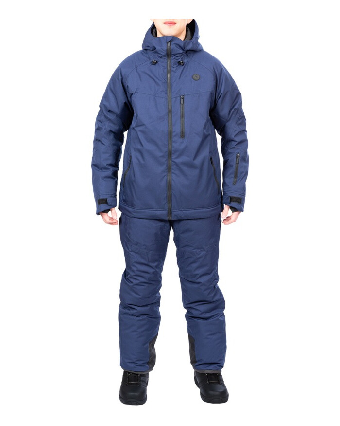 Two Bare Feet All-in-One Rift Snow Pants Jacket Set (Navy Navy)