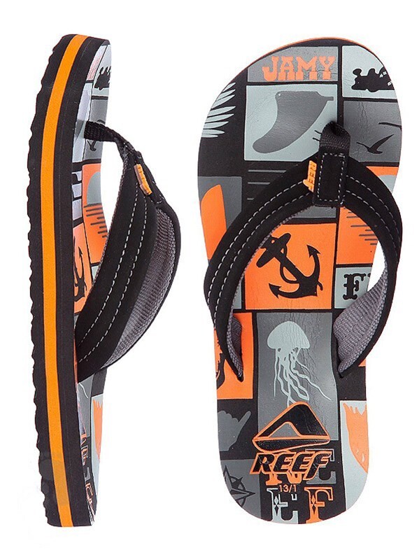 Reef Ahi Kids Sandals Flip Flops Shaka Jelli Footwear at Two