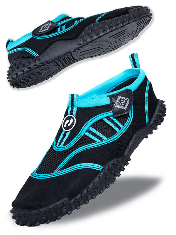 Two Bare Feet Rockpool Junior Aqua Shoes (Aqua)