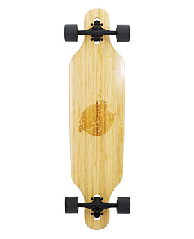 Two Bare Feet "The Austin" 36in Bamboo Series Longboard Skateboard Complete (Black Wheels)