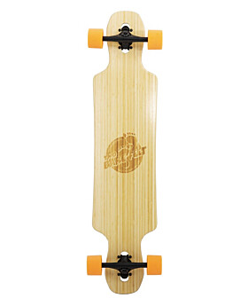 Two Bare Feet "The Hunter" 40in Bamboo Series Longboard Skateboard Complete (Orange Wheels)