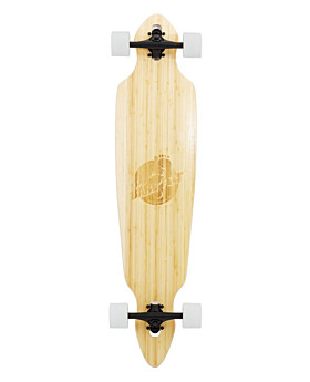 Two Bare Feet "The Duke" 41in Bamboo Series Longboard Skateboard Complete (White Wheels)