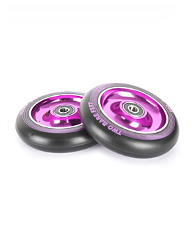 TBF Alloy Series Scooter Wheels - Full On (Purple Pair 2 x Wheels)