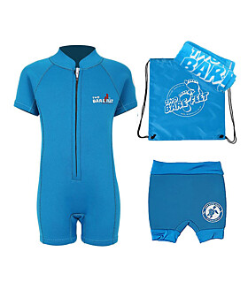 Premier Baby Swim Kit - Classic Wetsuit + Nappy Shorts + Towel + Bag (Aqua)
