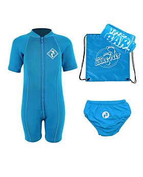 Premier Baby Swim Kit - Aquatica Wetsuit + Swim Nappy + Towel + Bag (Aqua)