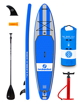 Two Bare Feet Archer (Touring) 12'0" x 33" x 6" Inflatable SUP Starter Pack (Blue)
