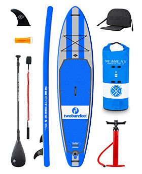 Two Bare Feet Archer (Touring) 12'0" x 33" x 6" Inflatable SUP Ultimate Pack (Blue)