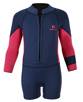 Two Bare Feet Squadron Baby Spring 3/2mm Wetsuit (Blue/ Fuchsia)