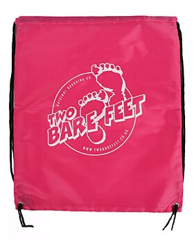 Two Bare Feet Swim Bag / Sports Gym Drawstring Bag (Raspberry)