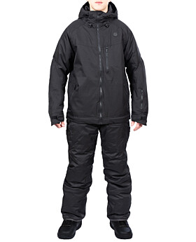 Two Bare Feet All-in-One Rift Snow Pants & Jacket Set (Black / Black)