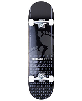 Two Bare Feet 'Cipher' Complete Double Kick Skateboard (Grey)