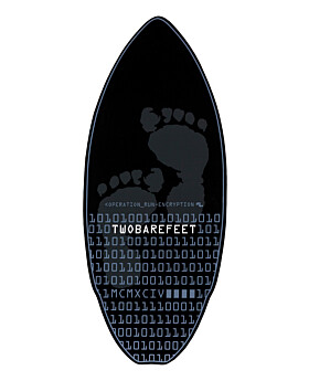 Two Bare Feet Cipher 41"Skimboard (Black / Grey)