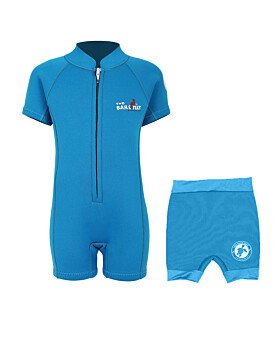 Essentials Baby Swim Kit - Classic Wetsuit + Nappy Shorts (Aqua)