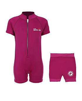 Essentials Baby Swim Kit - Classic Wetsuit + Nappy Shorts (Raspberry)