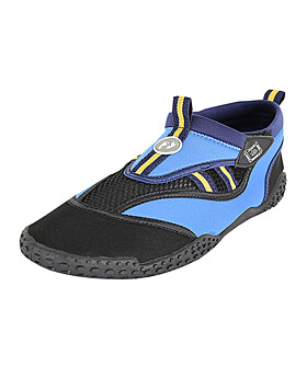 Two Bare Feet Cliff Jump Adults Aqua Shoes (Blue / Yellow)