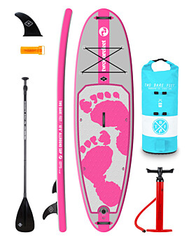 Two Bare Feet Entradia (Allround) 10'6" x 34" x 4.75" Inflatable SUP Starter Pack (Pink)