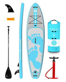 Two Bare Feet Entradia (Touring) 11'6" x 34" x 6" Inflatable SUP Starter Pack (Aqua)