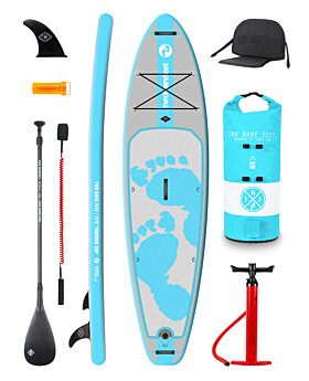 Two Bare Feet Entradia (Touring) 11'6" x 34" x 6" Inflatable SUP Ultimate Pack (Aqua)