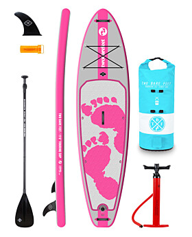 Two Bare Feet Entradia (Touring) 11'6" x 34" x 6" Inflatable SUP Starter Pack (Pink)